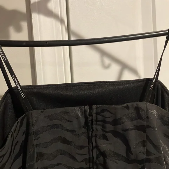 City Triangles Frilly Short Black Dress - Picture 9 of 10